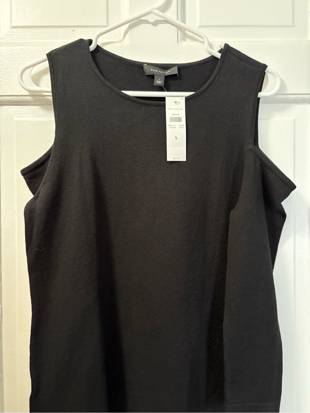 Ann Taylor Black Shoulder-less Sweater
